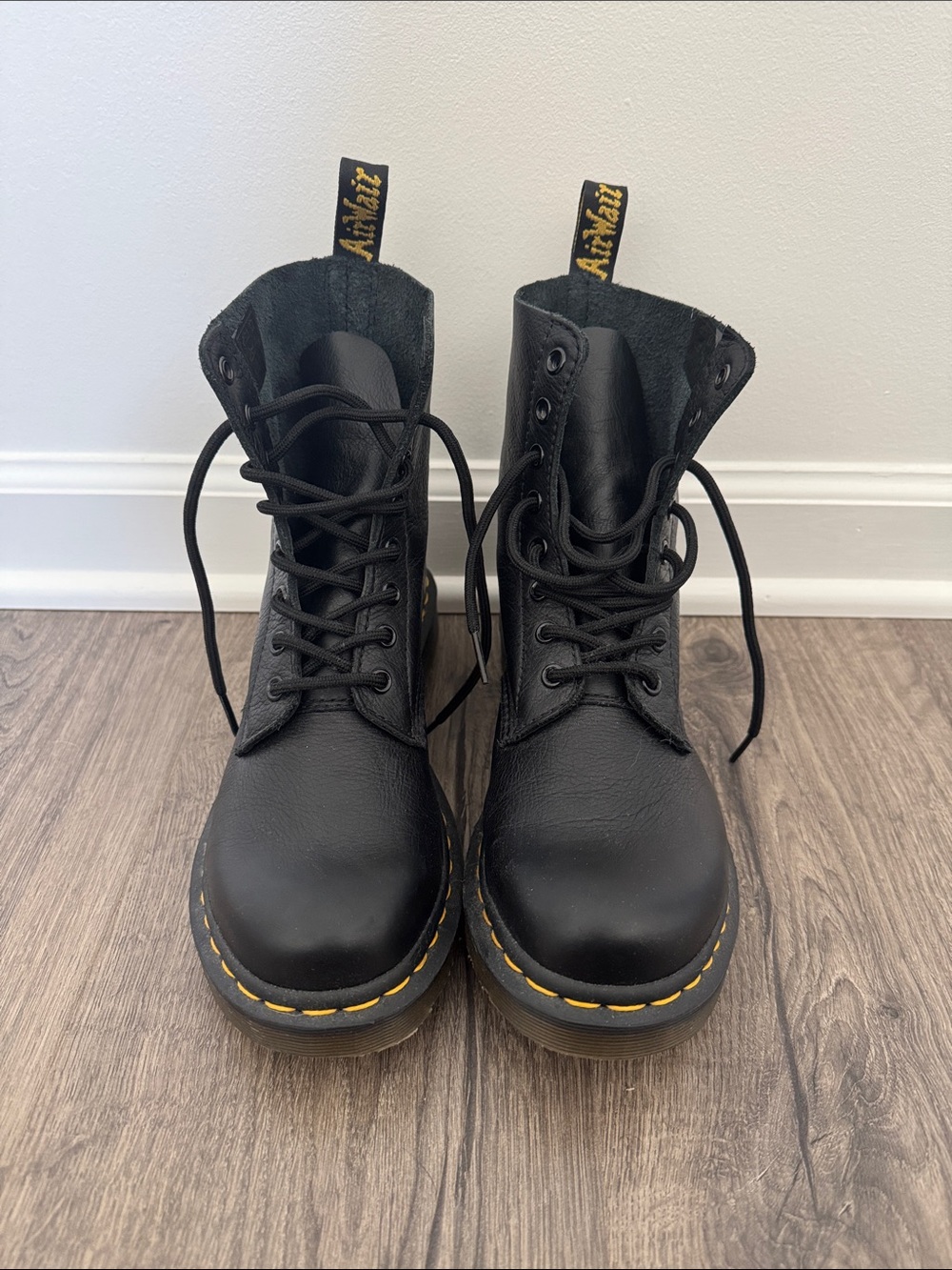 Dr. Martens 1460 Pascal Black Leather Lace-Up Boots